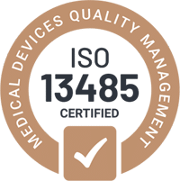 ISO 13485 Certified trust badge for Medical Devices Quality Management.
