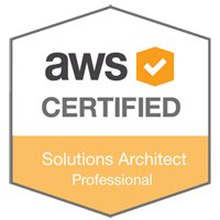 AWS Certified Solutions Architect trust badge.
