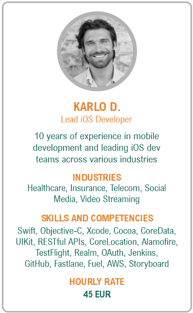 Image of lead ios developer resume - Karlo D.