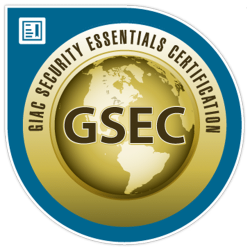 GIAC Security Essentials Certification (GSEC) Badge